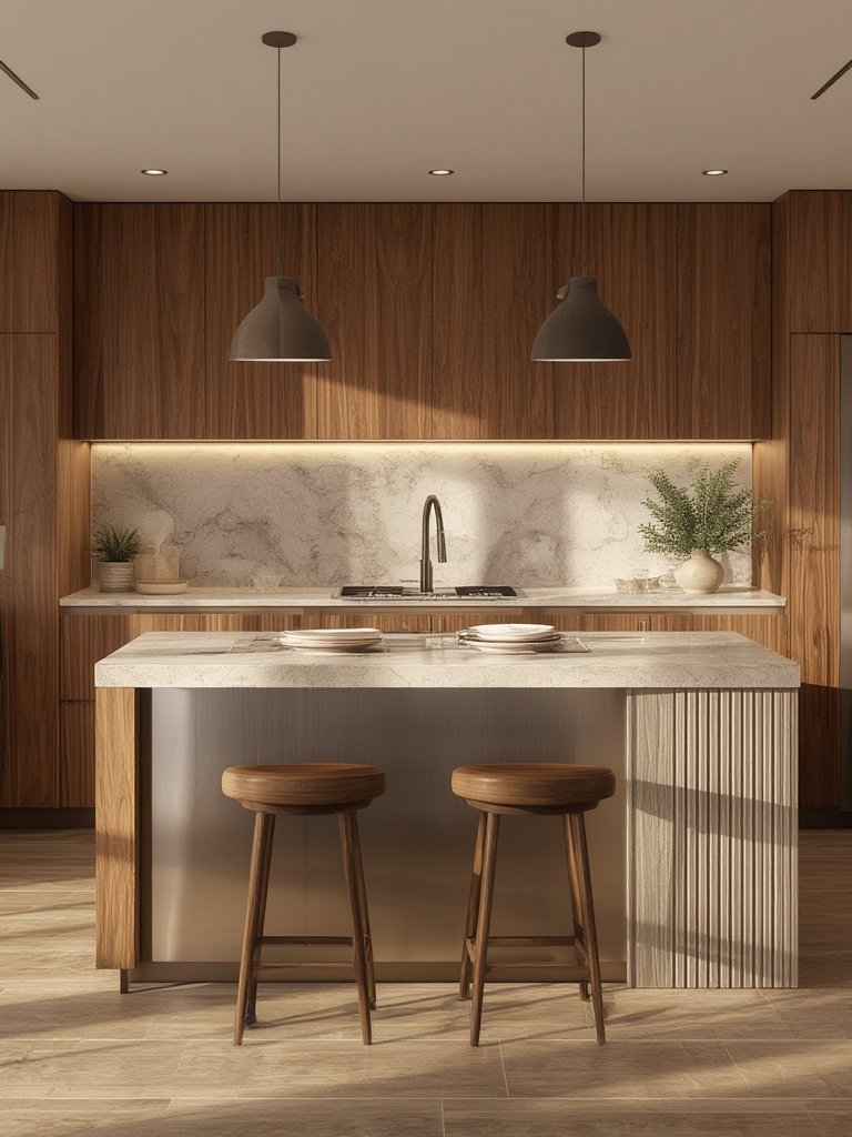 Mixed materials kitchen - Illustration 3