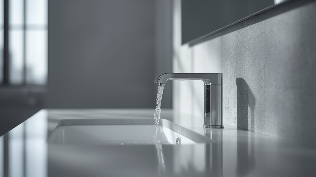 Touchless bathroom faucets