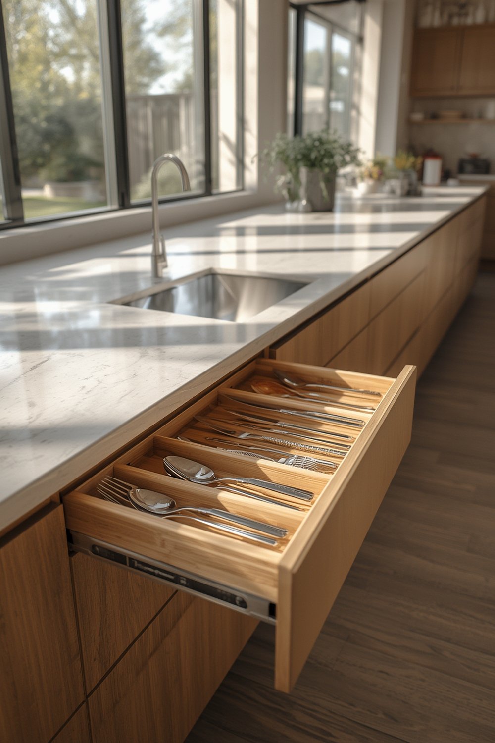 utensil organizer for kitchen drawer, stacked design by Joseph Joseph