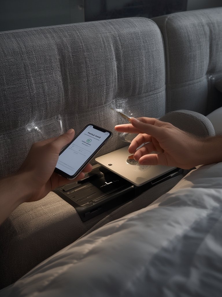 Bed Frame with Headboard - Illustration 2