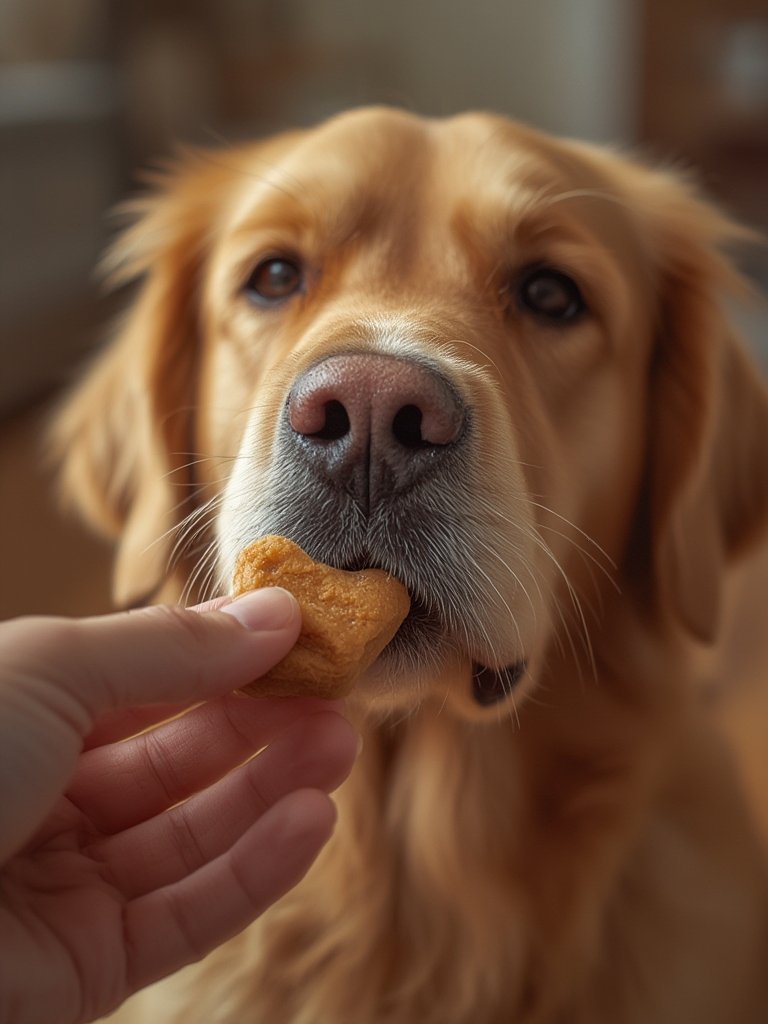 A close-up of various cognitive pet treats displaying different shapes and textures on a clean white surface.