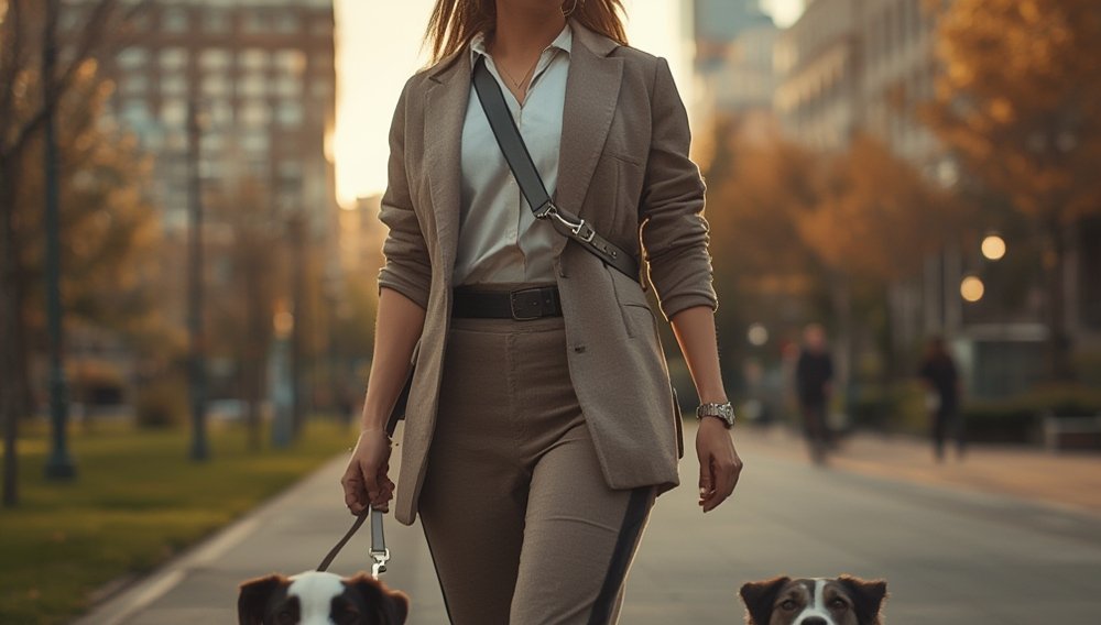 Crossbody Dog Lead - Illustration 1