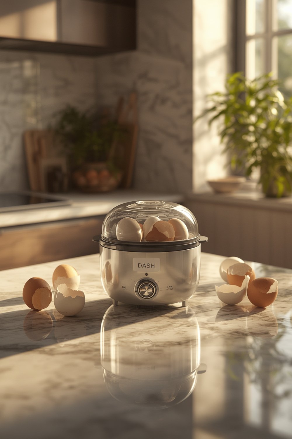 egg cooker rapid egg boiler in kitchen
