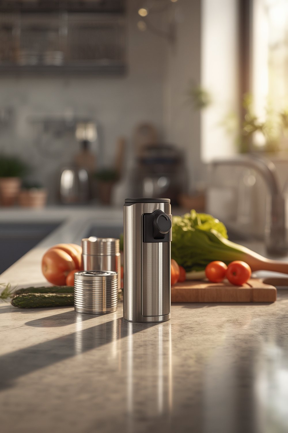 manual opener cutting through thick branch