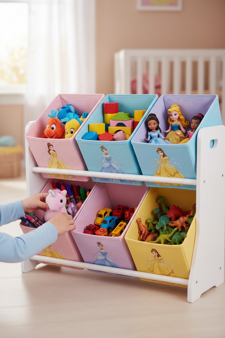 Close up of Princess Storage details