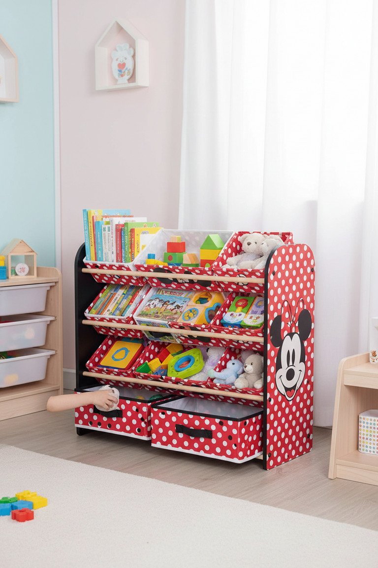 Minnie Organizer: Top-Rated Kids' Storage (2026 Review) 2 Close up of Minnie organizer details