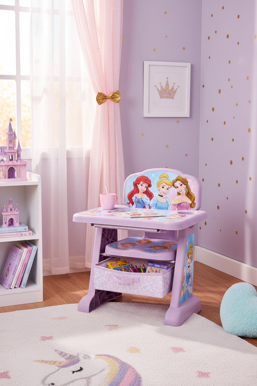 Princess chair desk display
