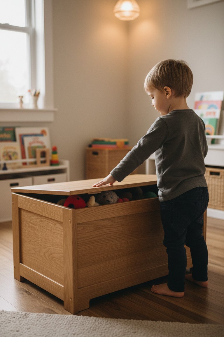 Close up of Toy Box details