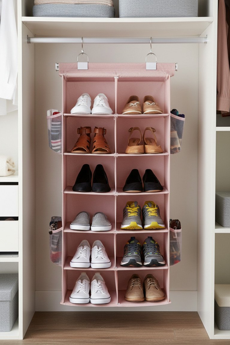 Hanging Shoe Shelves: Practical Organization (2026 Review) 2 Close up of shoe shelves details