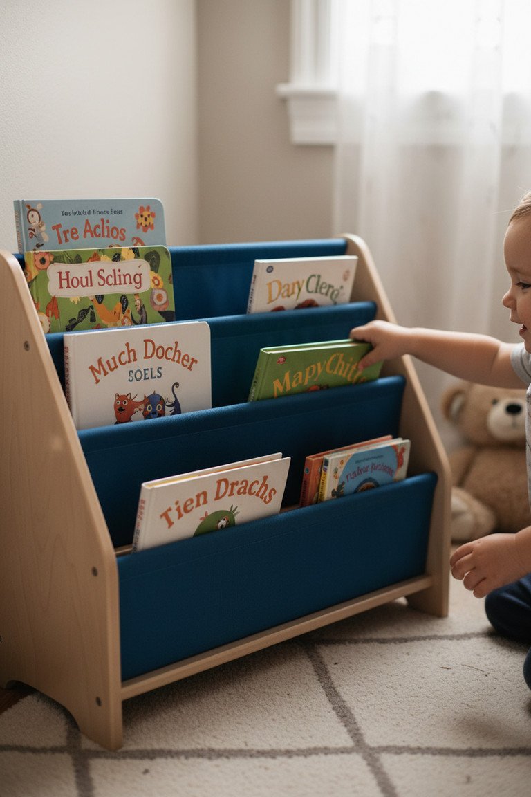 Humble Crew Toddler Bookshelf: Top-Rated Sling (2026) 2 Close up of toddler bookshelf details
