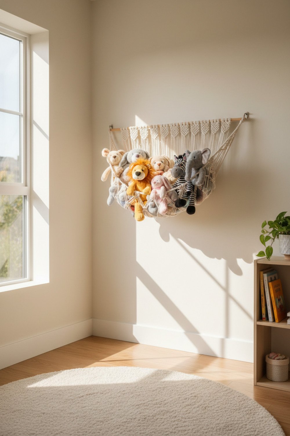 stuffed animal hammock display